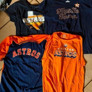 Astros woman’s size med/large (fit like medium) bundle 4 shirts